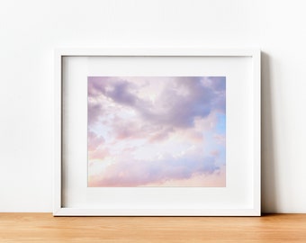 Purple Sky Cloud Print 8x10 Photograph Matted to 11x14 Baltimore Maryland (Frame Not Included - Print & Mat ONLY)