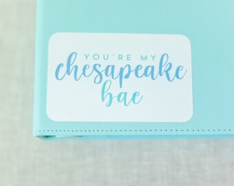 You're My Chesapeake Bae | White Vinyl Sticker | Made in Maryland