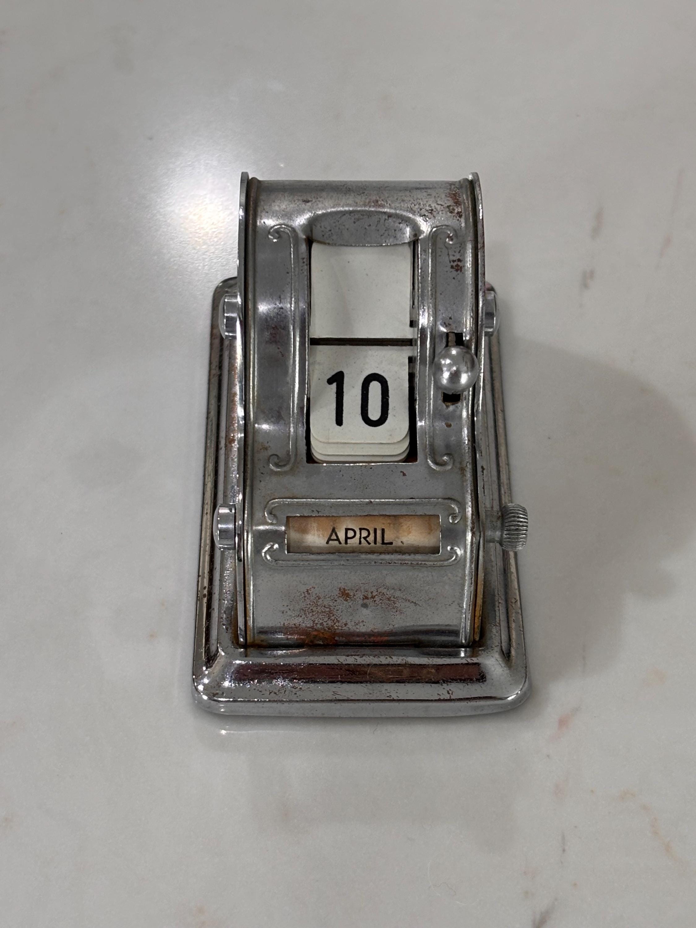 Vintage Metal Perpetual Flip Calendar - Etsy