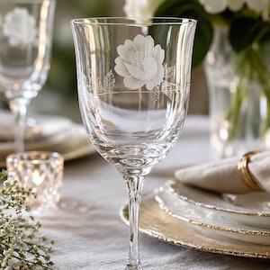 Crystal Wine Glasses 1980s - Etsy