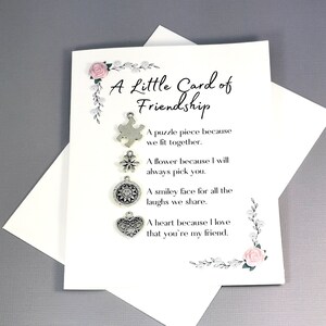 Kleine Freundschaftskarte | Freundschaft Geschenk | Bester Freund Geschenke | Andenken | Freund Geschenk | Kleine Karte für Bestie | Geschenk für Freund | Anhänger