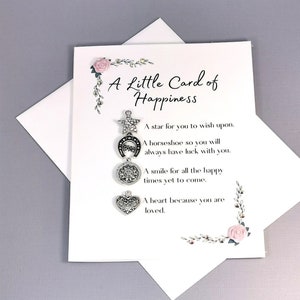 Cadeau d'encouragement, petite carte du bonheur, pleine conscience, positivité, réconfort, anxiété, carte d'amitié, cadeau souvenir, penser à vous