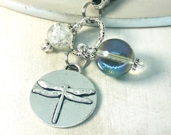 Dragonfly Keychain Gift | Dragonfly Keyring charm Gift for a friend | beaded dragonfly charm purse, backpack, planner, bag accessory 501