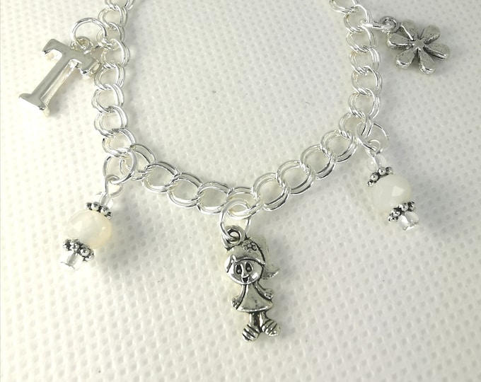 Birthday Gift for Girls - My First Charm Bracelet - Daughter Charm Bracelet - Jewelry for Children - Personalized Charm Bracelet - SCC1253