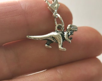 Prehistoric Dino Collectible T-Rex Charm Dinosaur Charm Jurassic Sterling Silver Dinosaur Charm Tyrannosaurus Rex Dinosaur Charm
