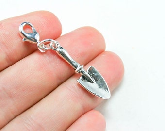 10 x Tibetan Silver Trowel Pendant Charms