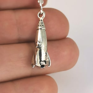 Rocket ship Charm - Rocket Charm - Space Travel -Universe Charm - Reach for the Stars Charm - Charm for journal - charm for bracelet SCC1286