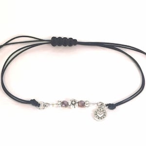 Friendship Charm Bracelet  | Girlfriend Bracelet | Beaded heart charm| Bracelet Adjustable Wax Corded bracelet| Besties Charm Bracelet 261