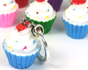 Cupcake Keychain Clip on Plush Hanger Figures Cupcake Sprinkles Multicolor 4x2in Cupcake Keychain Clip on Plush Hanger Figures Cupcake Sprinkles Multicolor 4x2in