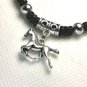 Horse Bracelet corded | Gift for horse lover | Horse charm Bracelet | Horse jewelry | Horse Rider Bracelet | Horse Competition Gift  811