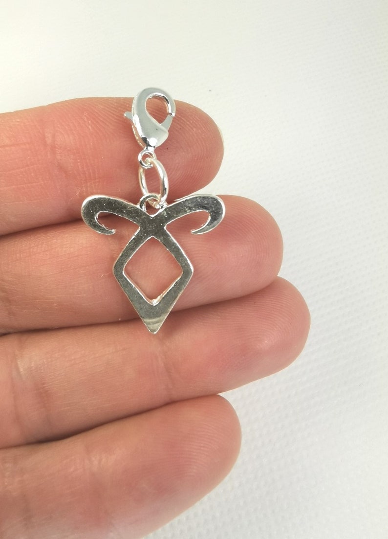 Angelic Symbol Charm Guidance and Protection Charm Angel Etsy