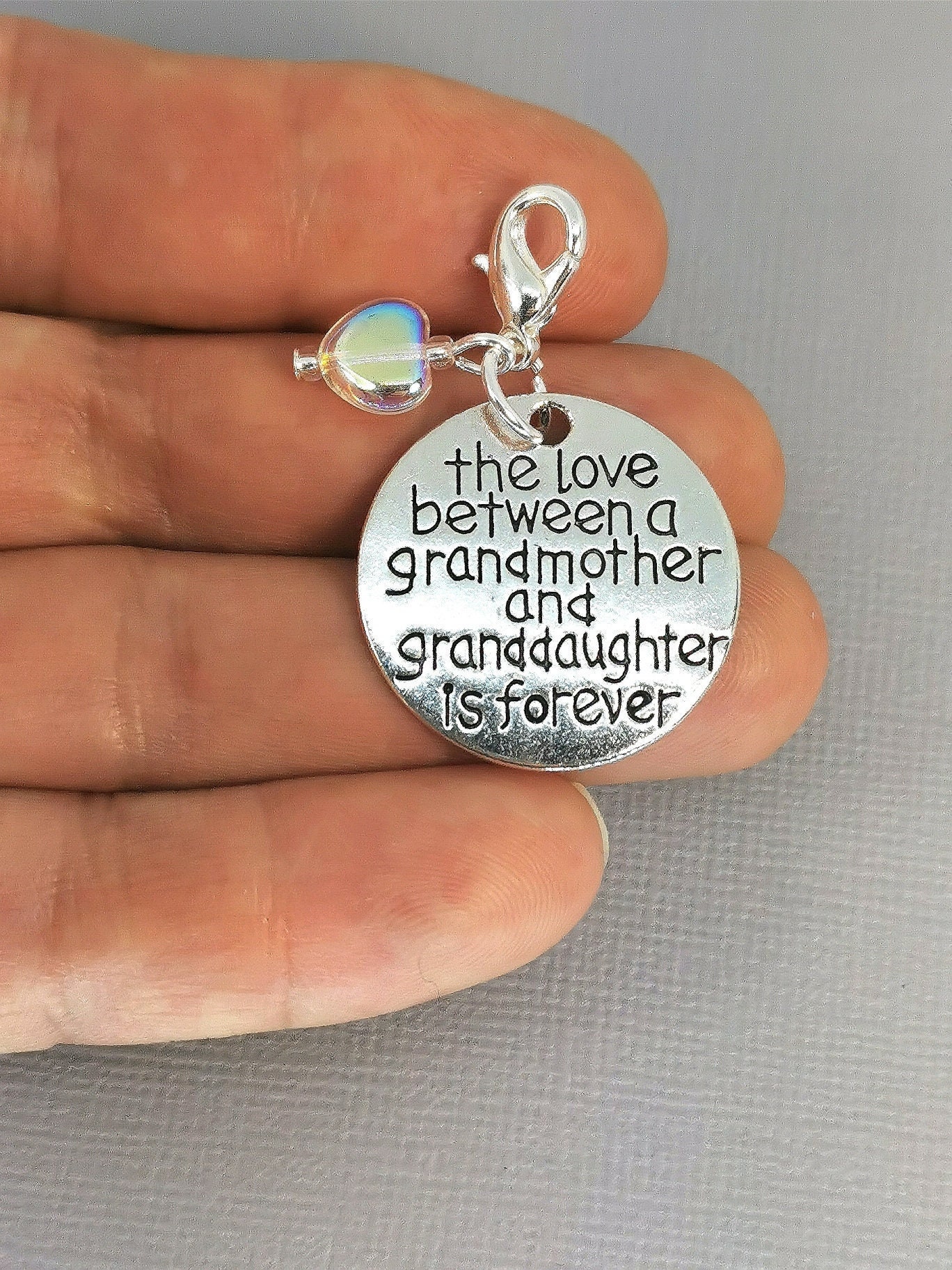 Collana Miglior Nonna del Mondo con Ciondolo e Cuore Rosè - Idea Regalo per la Nonna, Festa