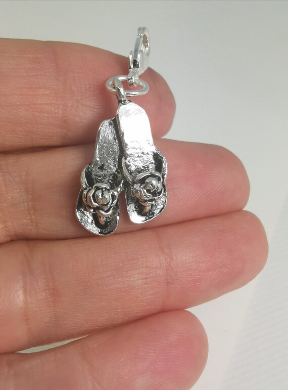 Bracelet Clip Charm Shoes Clip on Charm Sandal Charm Flip