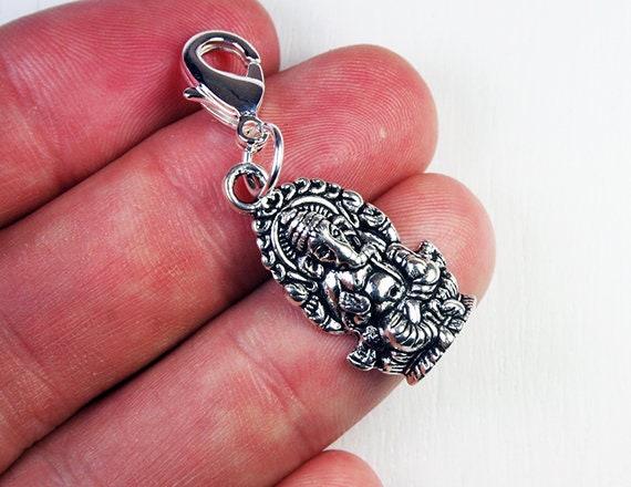 Ganesh Charm Ganesh Clip on Elephant Clip on Charm Zen Charm