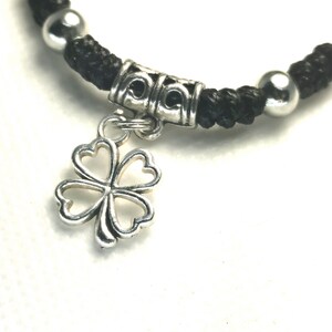 Bracciale Uomo Donna Quadrifoglio Portafortuna | Acciaio Inossidabile | Gioiello Irlandese A Strati