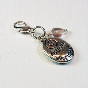 Follow Your Heart - Trust your Instinct Charm - Inspirational Charms SCC1036