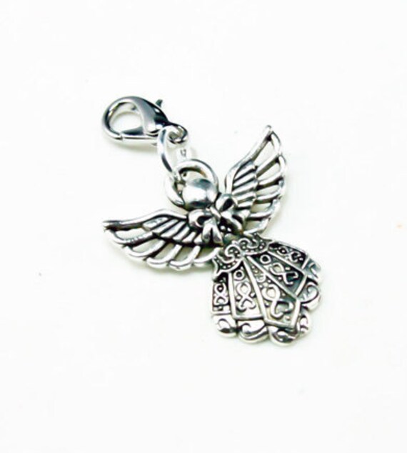 Angel Charm. Silver Tone Angel Charm for Religious Occasion