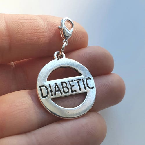 Diabetic Charm - Type I Diabetic Charm - Type 2 Diabetic Charm - Medical Charm - Medical Alert Charm SCC929