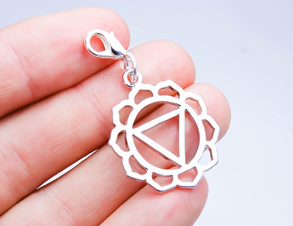 Solar Plexus Chakra Clip on Manipura Chakra Bracelet Charm