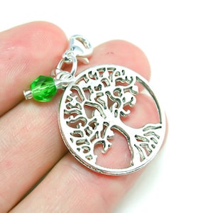 Tree of Life zipper clip Charm | Beaded Tree of Life Clip on Purse Bag charm | Tree add on Charm | Stand tall clip agenda charms SCC351