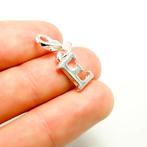 Initial E Clip on Charm | Alphabet Charm | Custom Letter E Charm Clip On | Letter Bracelet Charm | Planner clip on charm | bag charm SCC442
