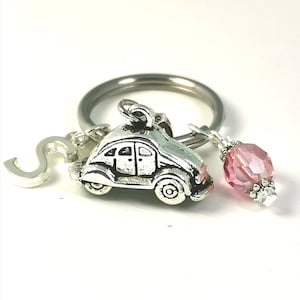 Portachiavi per auto con insetti da viaggio / Regalo Guida Sicuro / Portachiavi Nuovo Autista / Portachiavi Nuovo Autista / Viaggi Sicuri / Portachiavi con Carta Personalizzata / Sii al sicuro