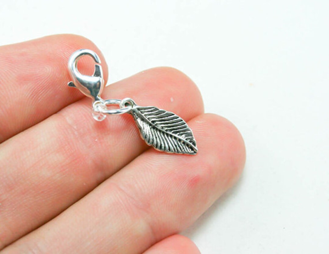 Feather Zipper Charm Journal Charm Zipper Pull Purse Etsy