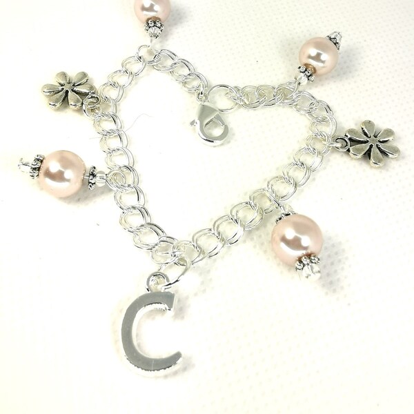 Flower Girl Charm Bracelet - Sweet Childs Charm Bracelet - Bridesmaids Jewelry - Flowergirl Jewelry