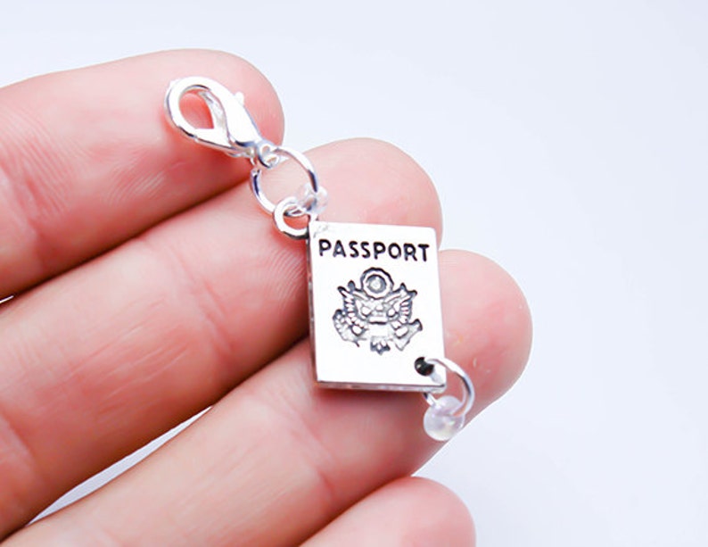 Passport Charm. World Traveler Charm. Vacation Charm. Custom Etsy
