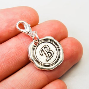 Buchstabe B Charm - Personalisiere deinen Schmuck - Clip auf Buchstabe B Initiale - Großbuchstaben B - SCC749