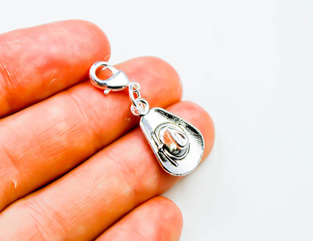 Cowboy Hat Clip on Zipper Charm Cowboy Hat Keyring Charm Etsy
