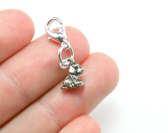 Cute Dog Lover Charm - Puppy Dog Charm for Bracelet Charm - Puppy Keychain - SCC056