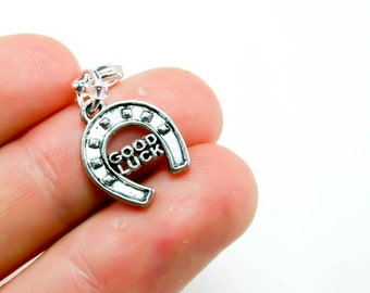 Lucky Horseshoe Charm. Good Luck Horseshoe Charm. Luck Charm - Good Luck Zipper charm - Planner charm, Bag good Luck travels charm SCC069