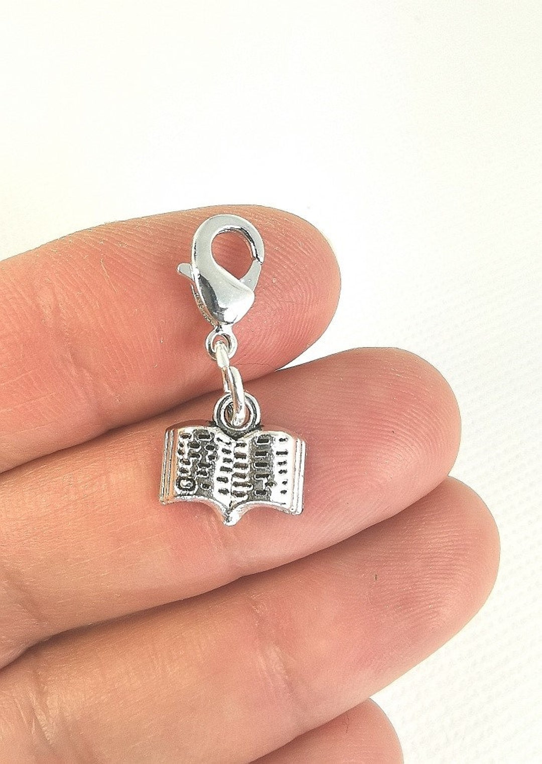 Open Book School Charm Back to School Bracelet Charm Novel Etsy