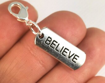 Believe Charm - Faith and Belief Charm -Miracles charm - Hope Charm - Christian - Catholic - SCC1372