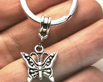 Zipper Charm - Clip on Butterfly Charm -Butterfly keyring- butterfly keychain - Butterfly Charm - Lobster Claw Charm - SCC031