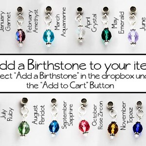 Birthstone Pendants - Birthstone Pendants with Bales - Add a Birthstone to your Necklace - Czech 8mm Crystal Birthstone Pendant - Scc932