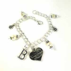 Blumenmädchen Charm Armband - personalisierte Armband Blumenmädchen Geschenke Brautjungfer Geschenk - Armband für Kinder Kinder Geschenk - SCC1125