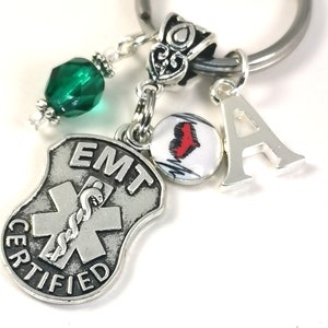 EMT KeyChain, EMT Keyring , Ambulance Driver Key Chain, Emergency Medical - Emergency response Team Gift -Technician Symbol him her  KEY210