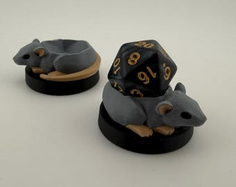 3D Printed Rat Dice Holder | MTG Commander EDH Accessory
