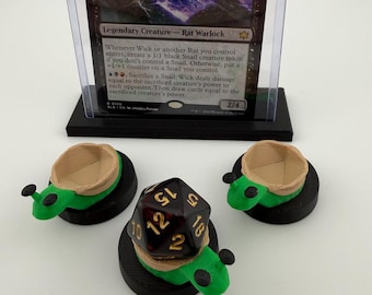 3D Printed Snail Dice Holder – MTG, D&D Gaming Accessory