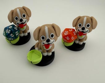 3D Printed DogToken Dice and Display Holder - MTG Commander Accessory