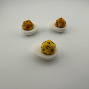 Deviled Egg D20 Dice Holder – Tabletop Gaming Accessory