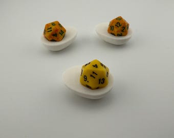 Deviled Egg D20 Dice Holder – Tabletop Gaming Accessory