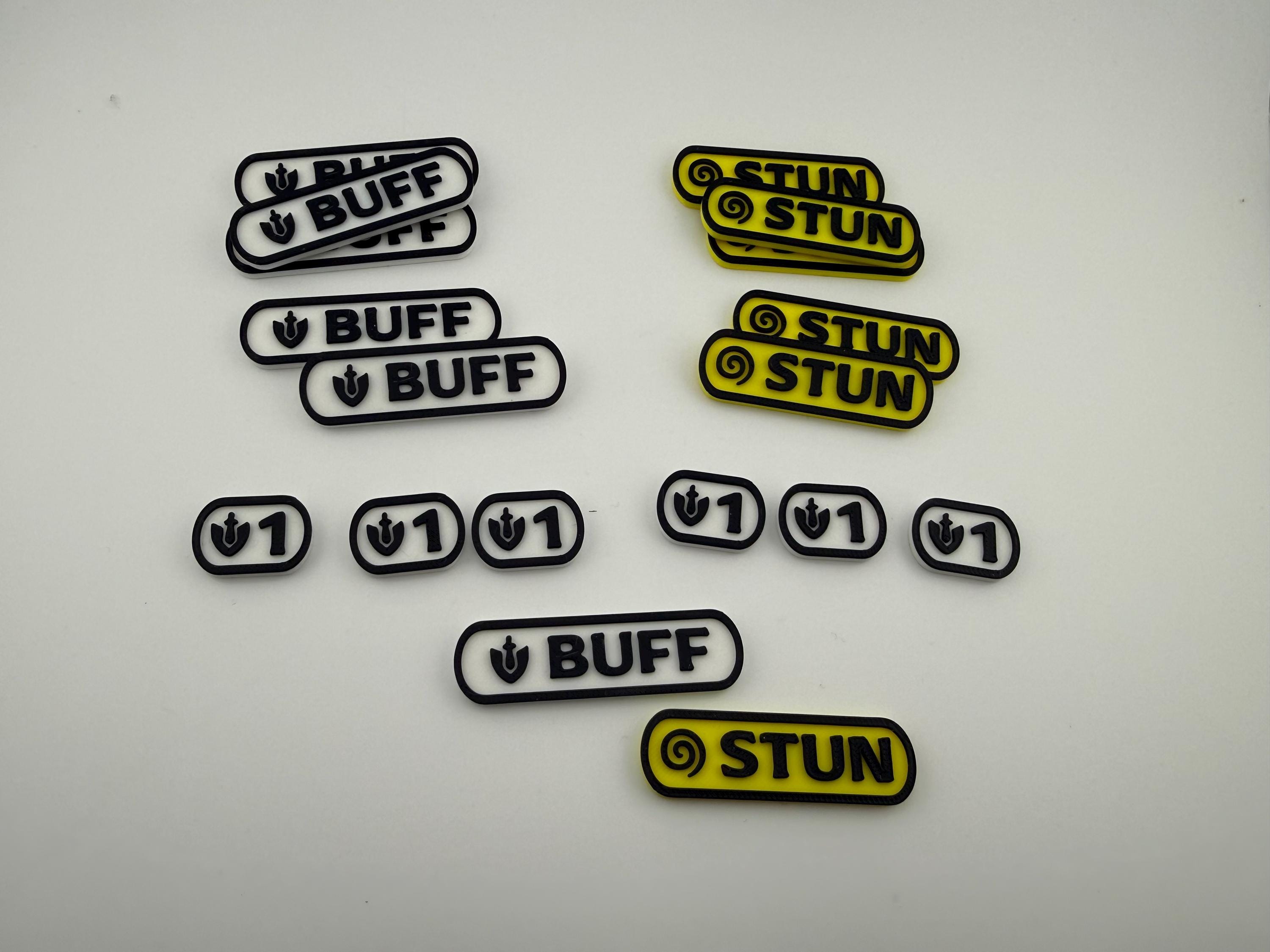 Riftbound Counter Set – 18 Piece Buff, Stun, and +1 Token Bundle - Etsy