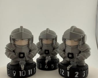 Soldier Token Counter Tracker — 1–12 Dial Base