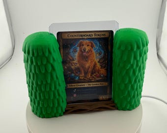 Nature Themed Card Stand for Grass Pokemon MTG Green Creatures, and One Piece