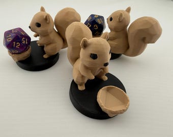 3D Printed Squirrel Dice Holder | MTG Commander EDH Counter