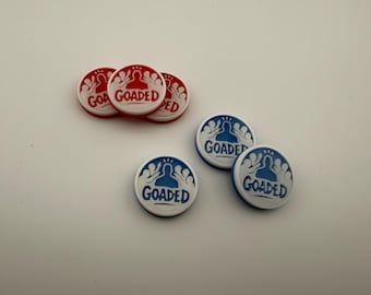 Goaded Counters – Magic the Gathering | MTG Goad Token | Commander / EDH Accessory - Set of 6
