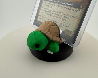 3D Printed Themed Toploader Stand | MTG Commander Card Holder, TCG Desk Display